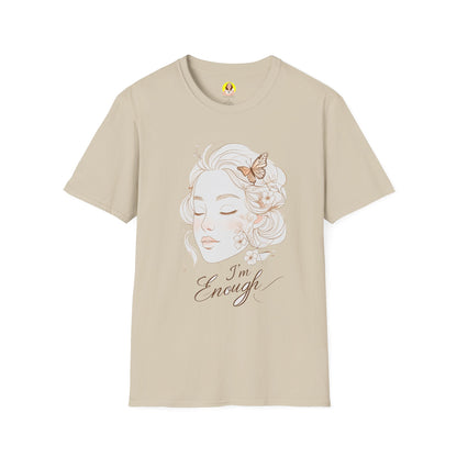 Empowering I'm Enough T-Shirt, Unisex Softstyle Tee, Self-Love Gift, Affirmation Apparel, Everyday Comfort Wear