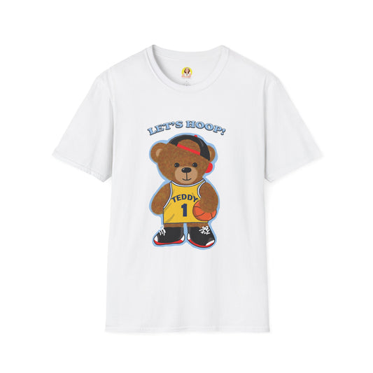 Basketball Teddy Bear T-Shirt, Cute Unisex Tee, Sporty Gift Idea, Fun Playful Apparel, Birthday, Holiday, Casual Wear