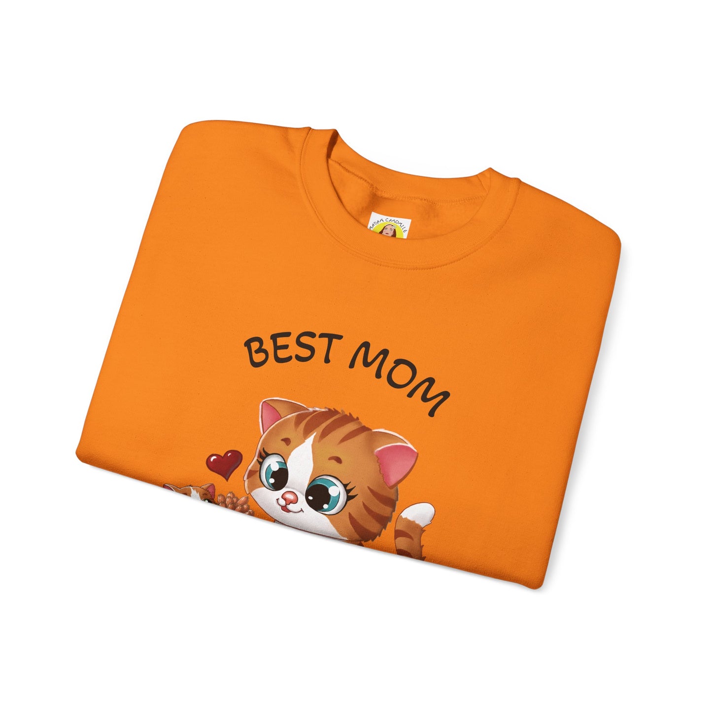 Best Mom Ever Cat Sweatshirt | Cozy Unisex Heavy Blend™ Crewneck
