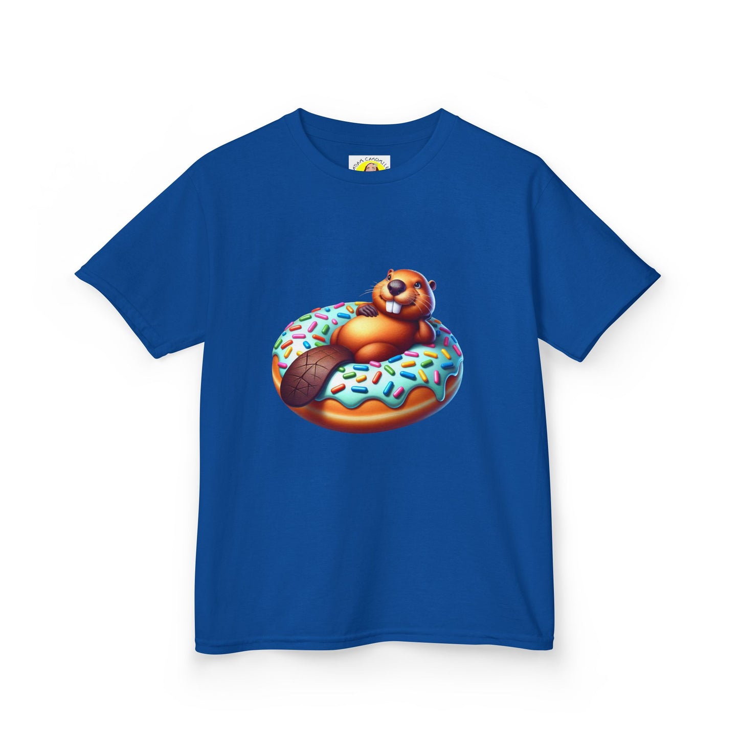 Fun Beaver Donut Kids Heavy Cotton™ Tee - Perfect for Birthdays and Playtime