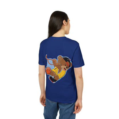 Unisex Basketball Bear Graphic T-shirt, Fun Sports Tee, Perfect for Kids & Teens, Gift for Sports Lovers, Cute Casual Wear