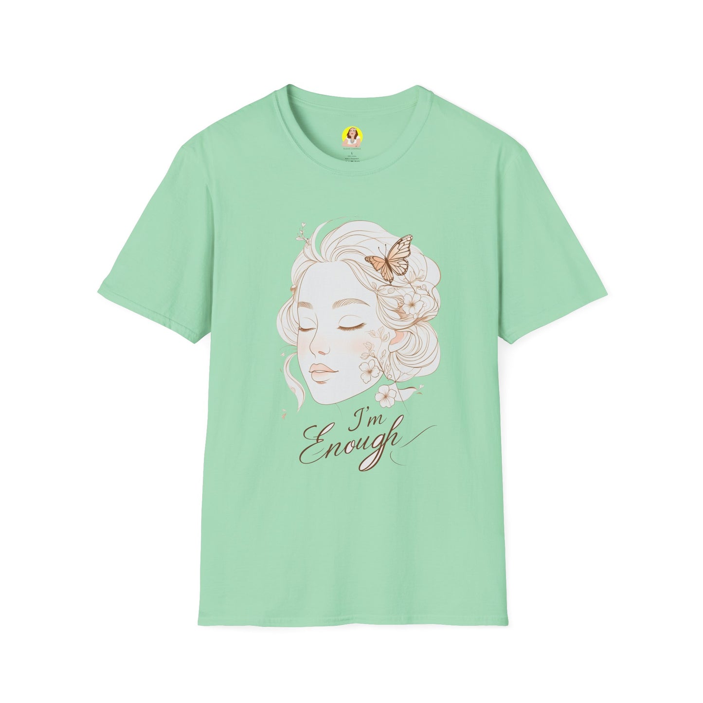 Empowering I'm Enough T-Shirt, Unisex Softstyle Tee, Self-Love Gift, Affirmation Apparel, Everyday Comfort Wear