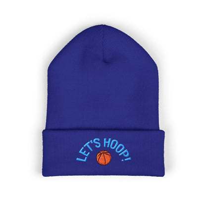 Basketball Cuffed Beanie, Playful Winter Hat, Sports Enthusiast Gift, Cozy Beanie for Players, Holiday Accessory
