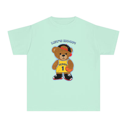 Youth Tee - Basketball Teddy Bear Design