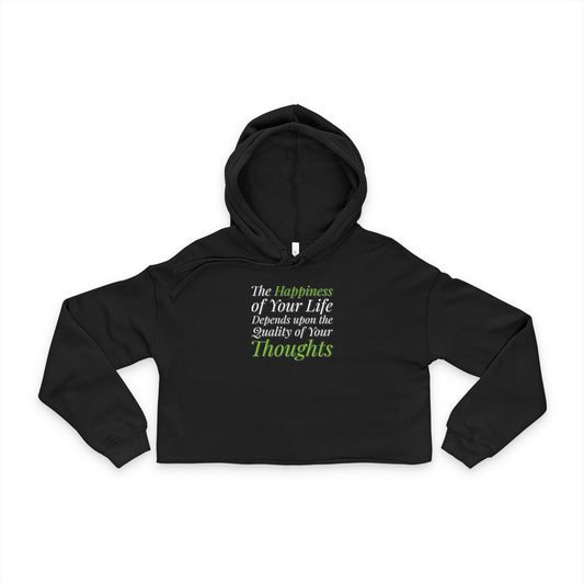 Inspirational Women's Cropped Hoodie, Motivational Gift, Casual Wear, Fitness Apparel, Thoughtful Quote
