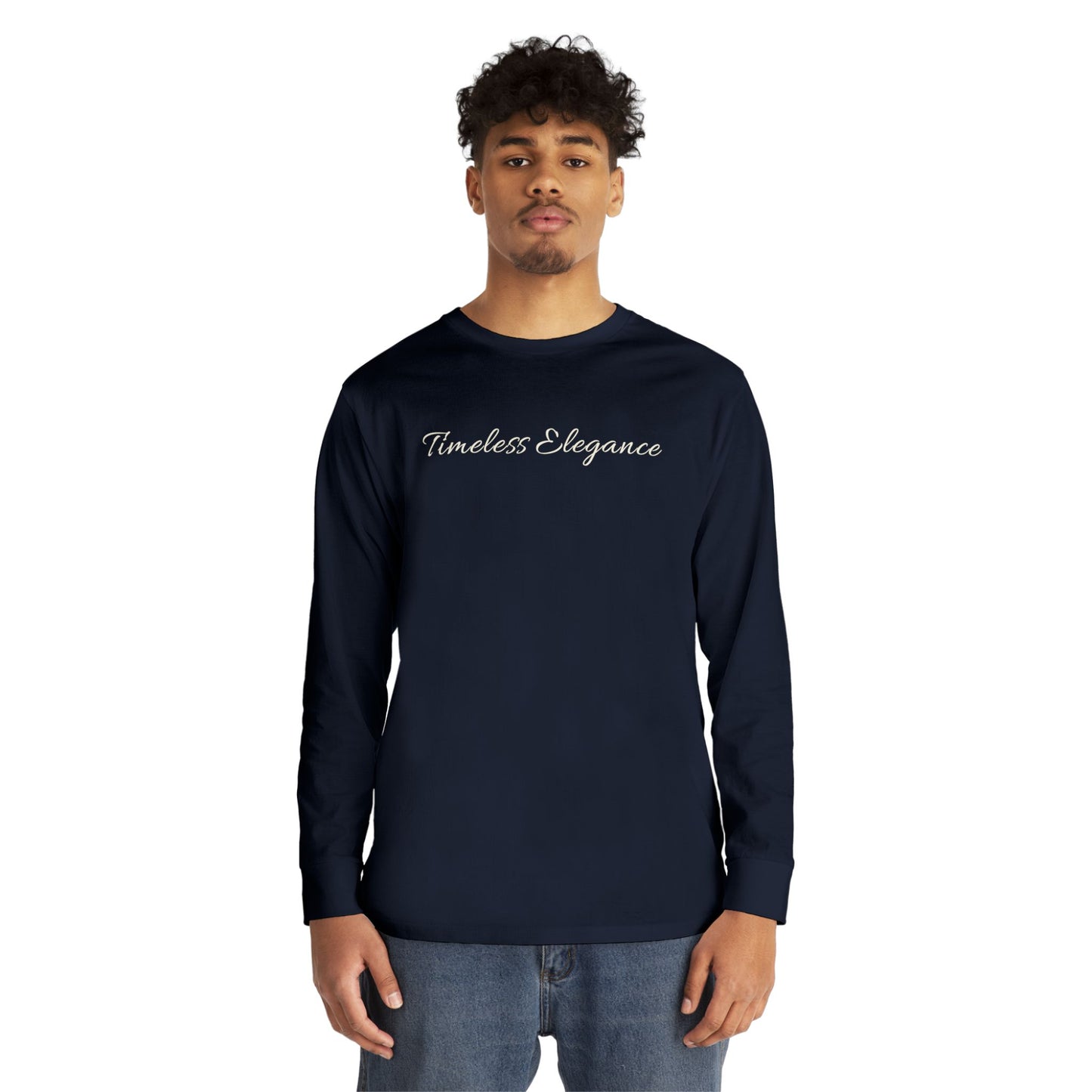 Timeless Elegance Long Sleeve Crewneck Tee | Cozy Casual Wear, Fall Fashion, Gift for Her, Everyday Comfort, Layering Essential