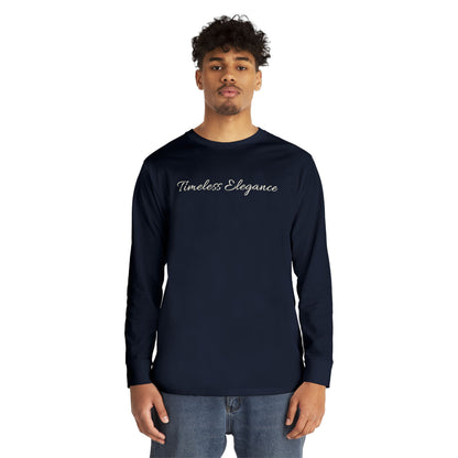Timeless Elegance Long Sleeve Crewneck Tee | Cozy Casual Wear, Fall Fashion, Gift for Her, Everyday Comfort, Layering Essential