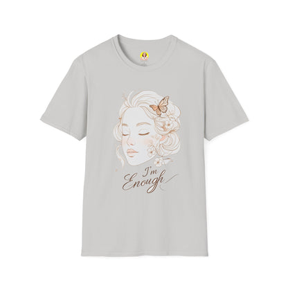 Empowering I'm Enough T-Shirt, Unisex Softstyle Tee, Self-Love Gift, Affirmation Apparel, Everyday Comfort Wear
