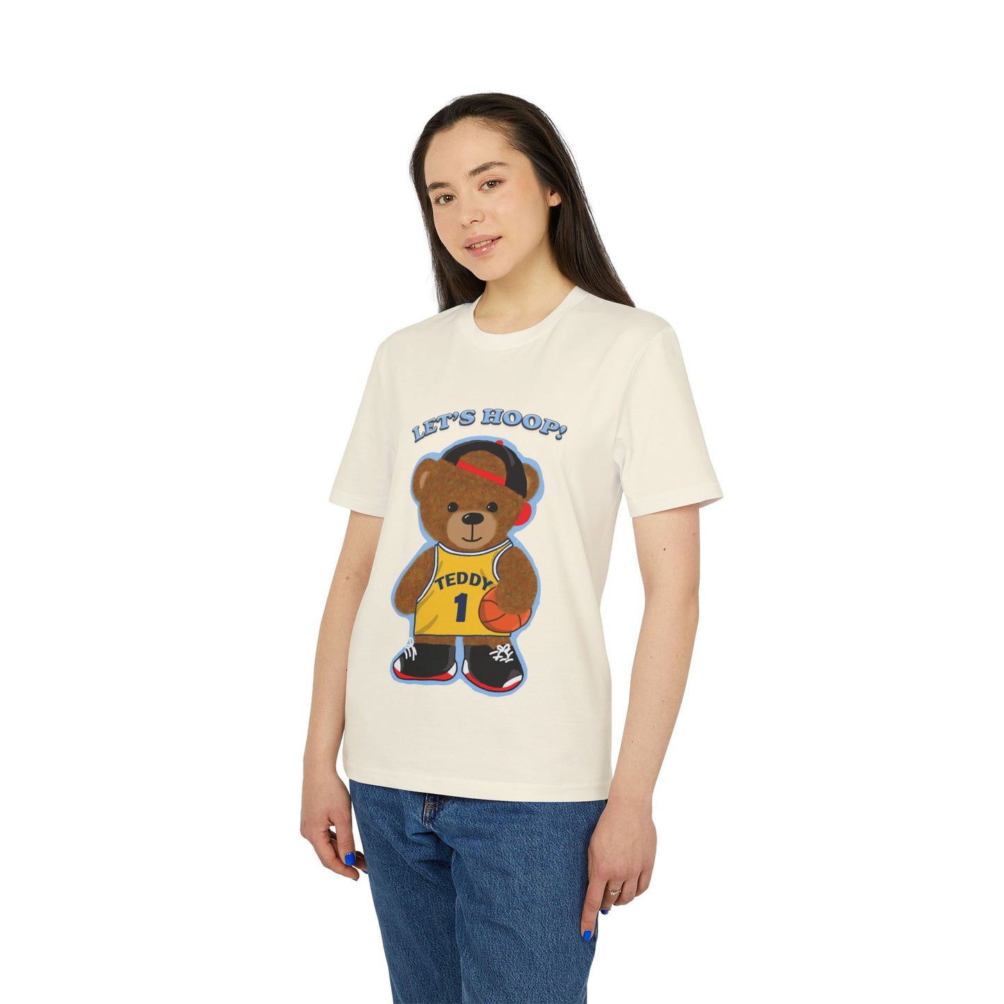 Unisex Basketball Bear Graphic T-shirt, Fun Sports Tee, Perfect for Kids & Teens, Gift for Sports Lovers, Cute Casual Wear
