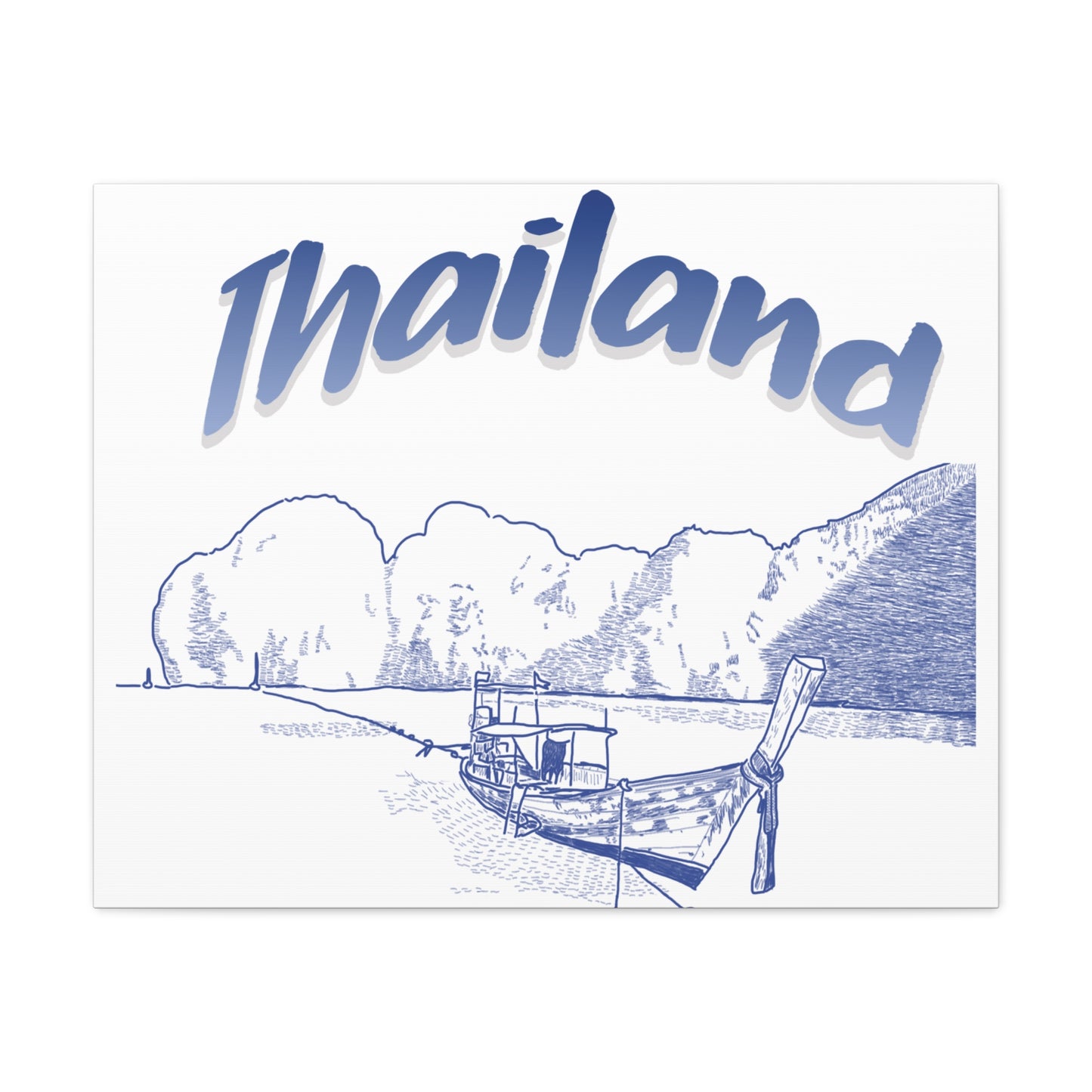 Thailand Matte Canvas Wall Art, Coastal Decor, Travel Wall Art, Home Decoration, Gift for Travelers, Ocean Themed Art