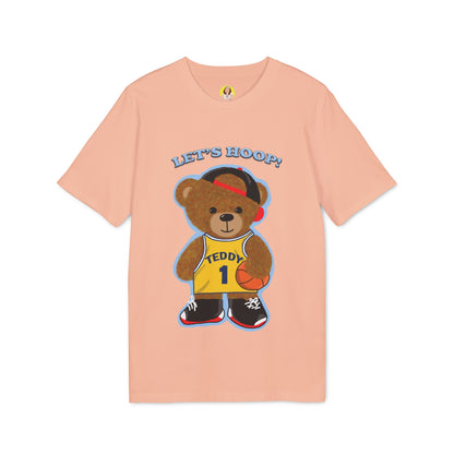 Unisex Basketball Bear Graphic T-shirt, Fun Sports Tee, Perfect for Kids & Teens, Gift for Sports Lovers, Cute Casual Wear