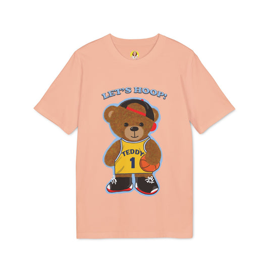 Unisex Basketball Bear Graphic T-shirt, Fun Sports Tee, Perfect for Kids & Teens, Gift for Sports Lovers, Cute Casual Wear
