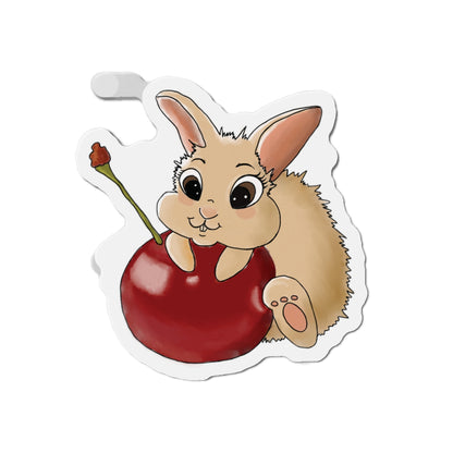 Cute Bunny Die-Cut Magnet - Whimsical Fridge Decor, Gift for Rabbit Lovers, Kitchen Decor, Fun Home Accessories, Birthday Gifts
