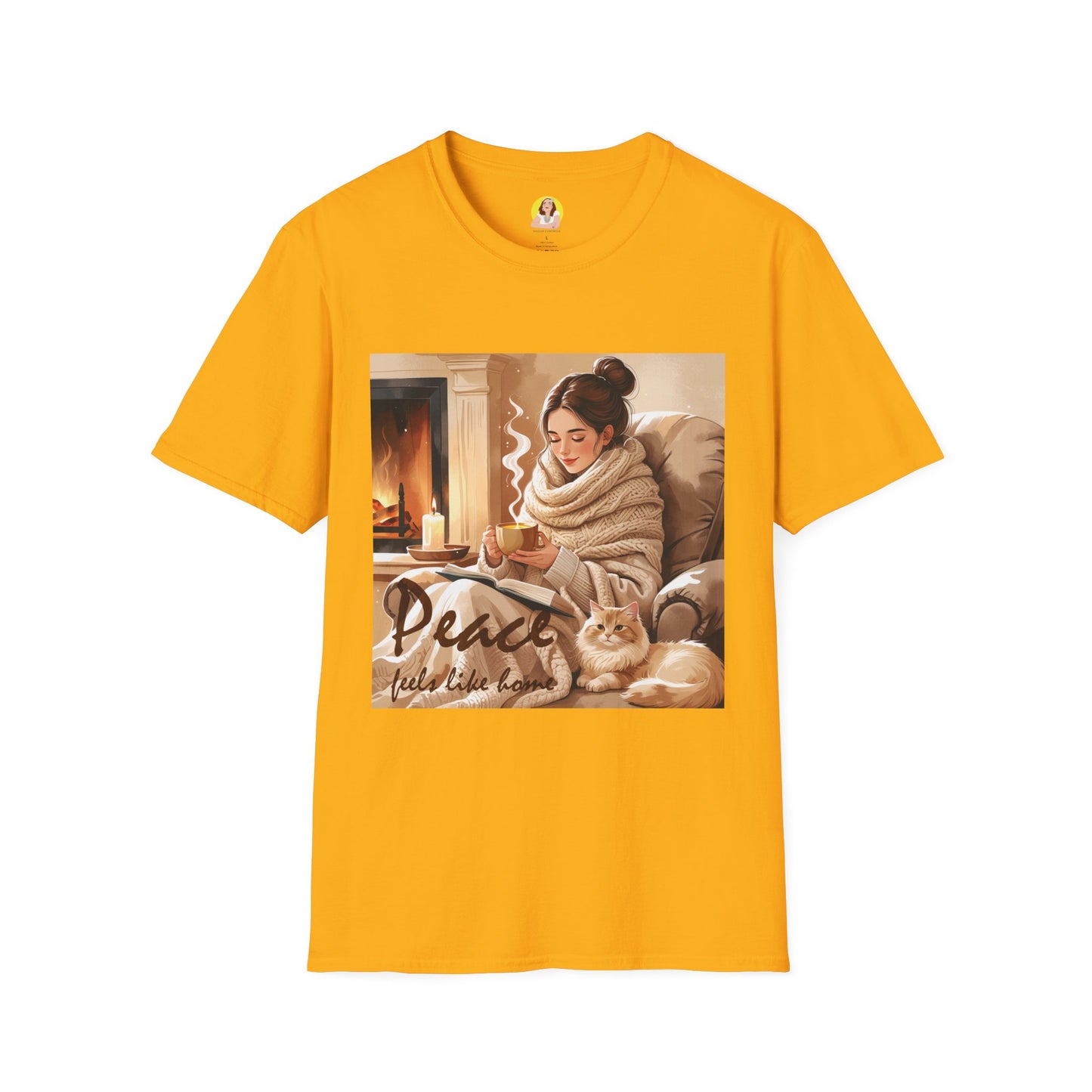 Cozy Peace Unisex T-Shirt - Perfect Gift for Winter, Relaxation, Self-Care Days, Home Decor Lovers, Cozy Vibes