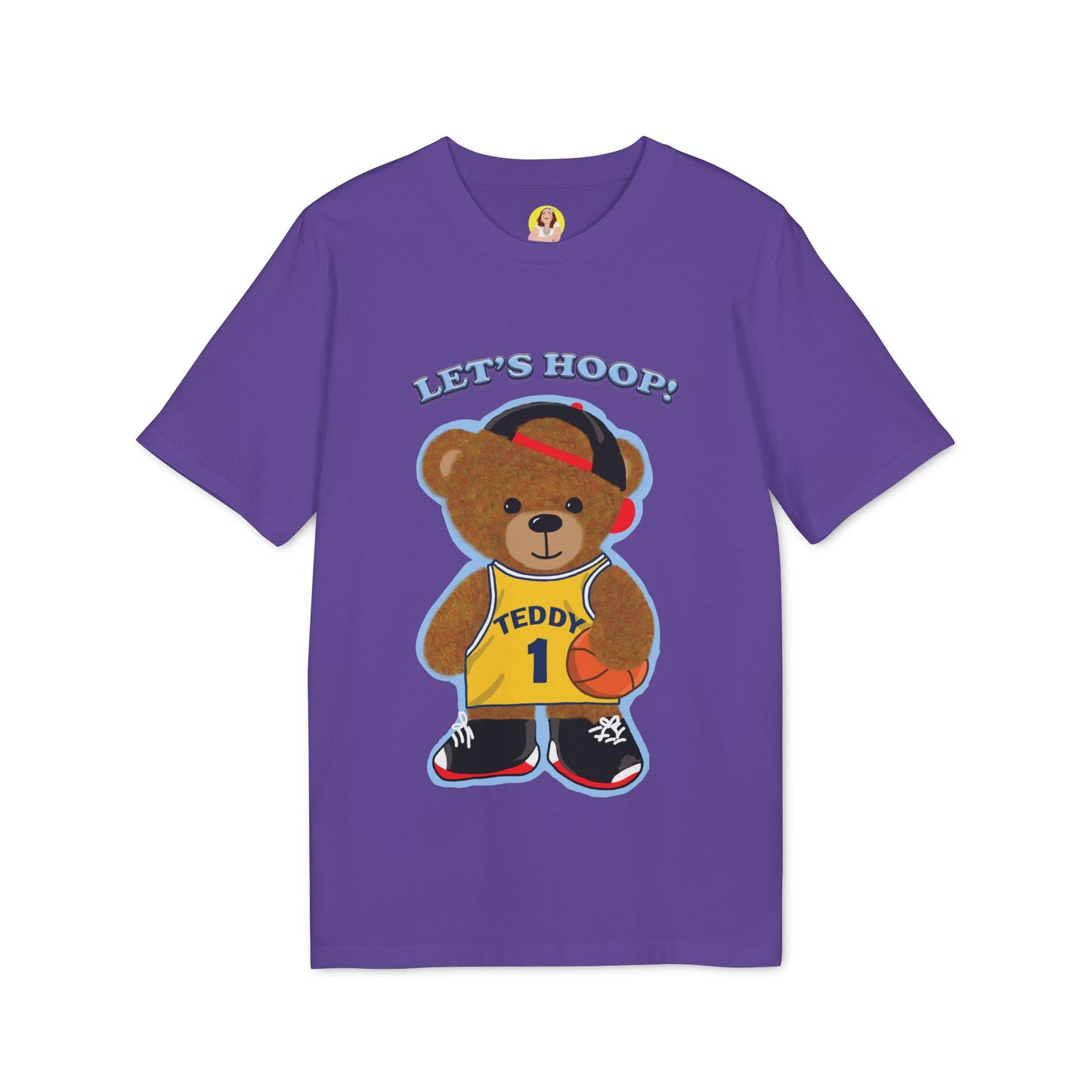 Unisex Basketball Bear Graphic T-shirt, Fun Sports Tee, Perfect for Kids & Teens, Gift for Sports Lovers, Cute Casual Wear