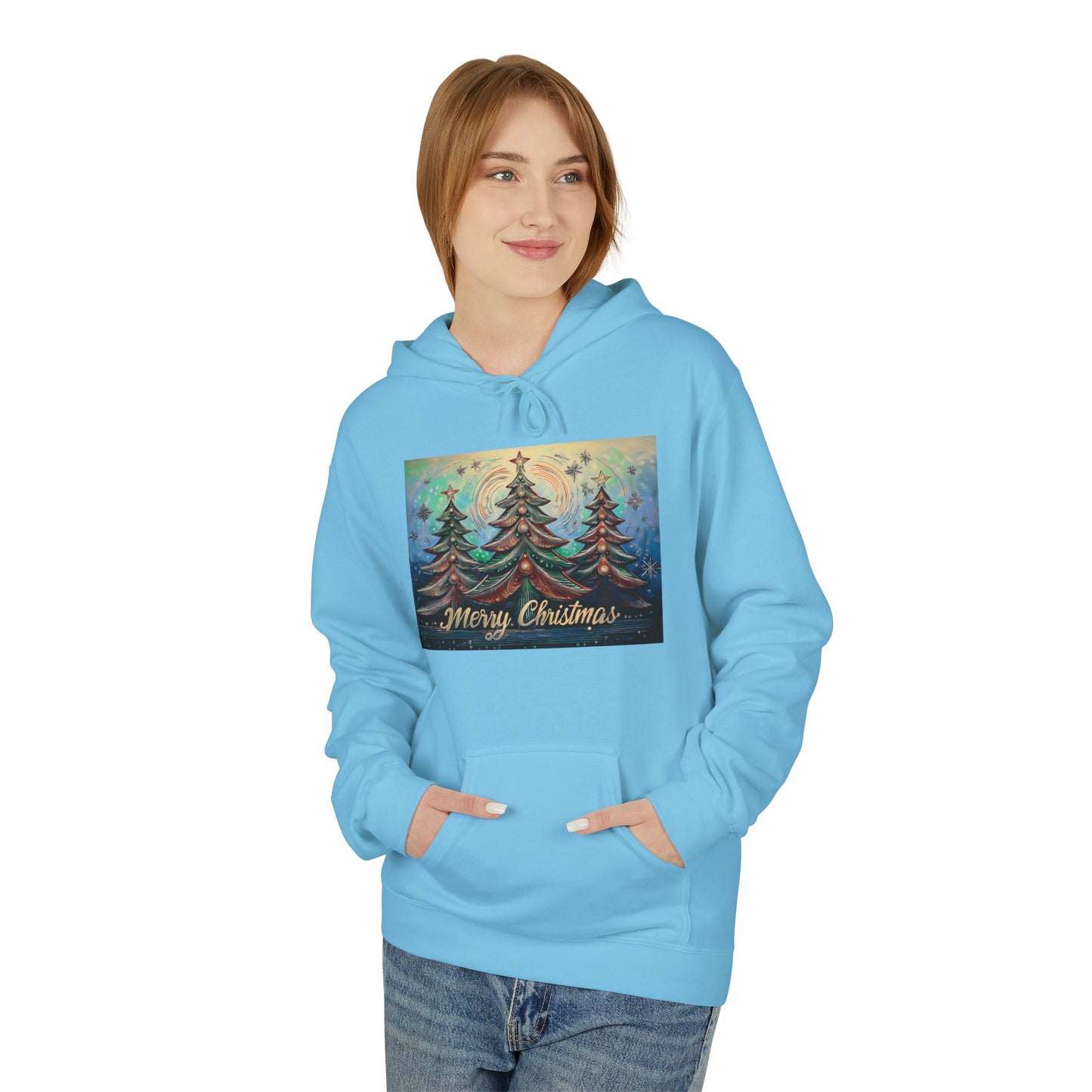 Cozy Christmas Hoodie, Unisex Holiday Sweatshirt, Fleece Pullover for Winter Gifting, Merry Christmas Apparel, Warm Festive Wear