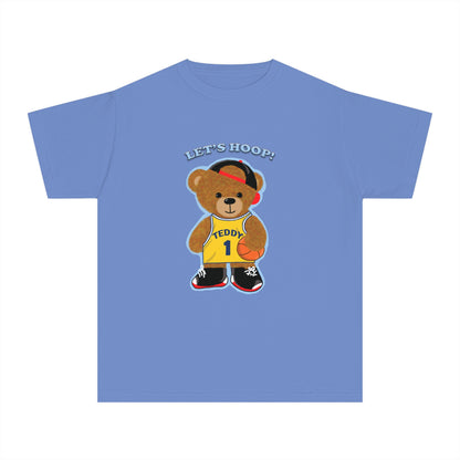 Youth Tee - Basketball Teddy Bear Design