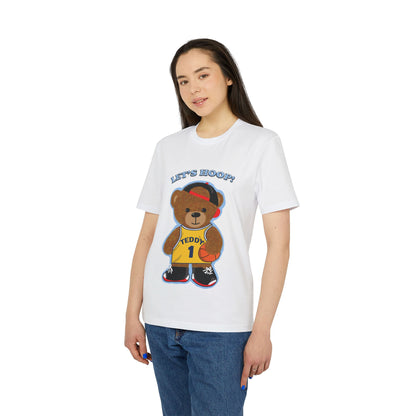 Unisex Basketball Bear Graphic T-shirt, Fun Sports Tee, Perfect for Kids & Teens, Gift for Sports Lovers, Cute Casual Wear