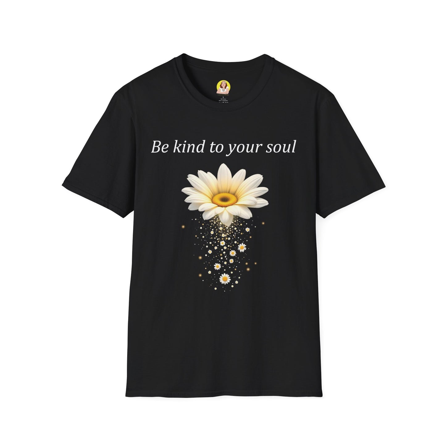 Be Kind to Your Soul T-Shirt | Inspirational Quote Tee | Mindfulness Apparel | Gift for Self-Care Lovers | Vintage Floral Design