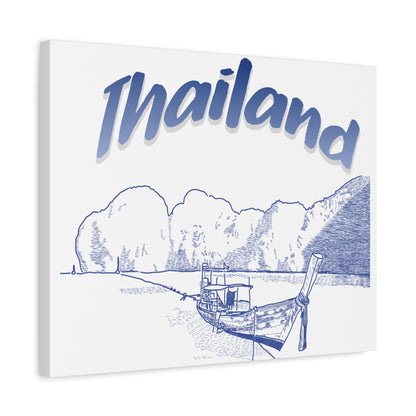 Thailand Matte Canvas Wall Art, Coastal Decor, Travel Wall Art, Home Decoration, Gift for Travelers, Ocean Themed Art