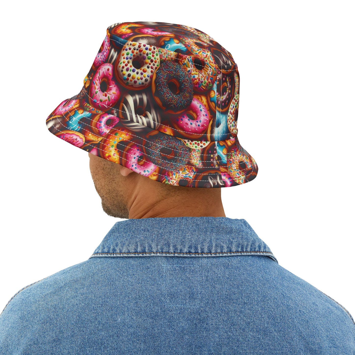 Colorful Donut Bucket Hat - Fun & Playful Summer Accessory