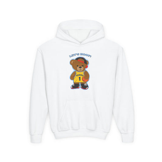 Basketball Bear Hoodie - Fun Youth Sweatshirt, Kids Sports Gift, Perfect for Birthdays, Playtime, and Celebrations