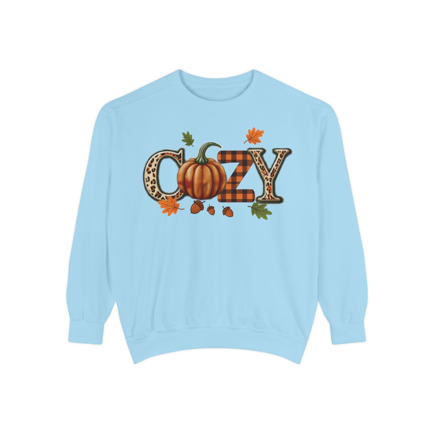 Cozy Pumpkin Sweatshirt, Fall Fashion, Unisex Sweatshirt, Autumn Apparel, Gift for Her, Thanksgiving Sweatshirt