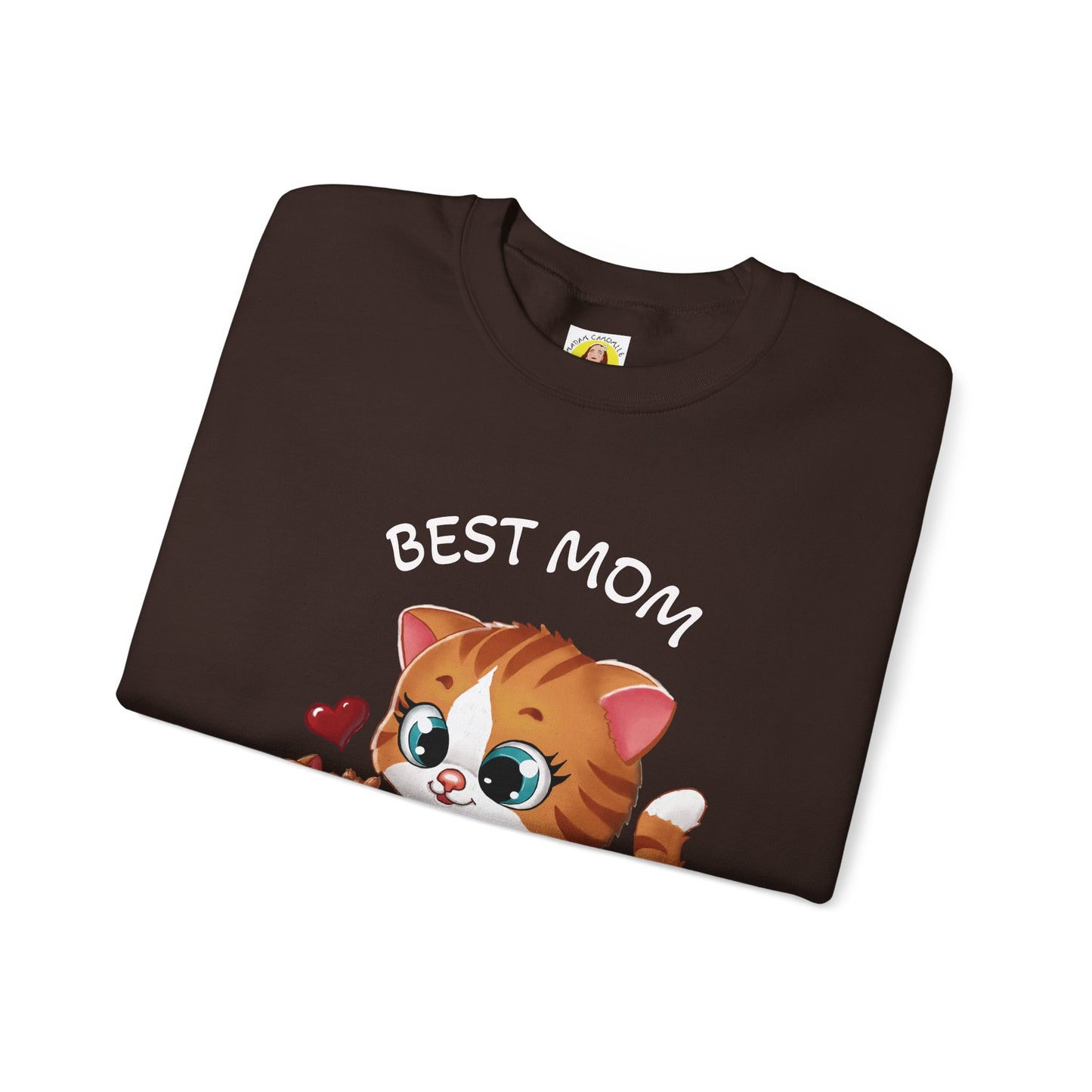 Best Mom Ever Cat Sweatshirt | Cozy Unisex Heavy Blend™ Crewneck