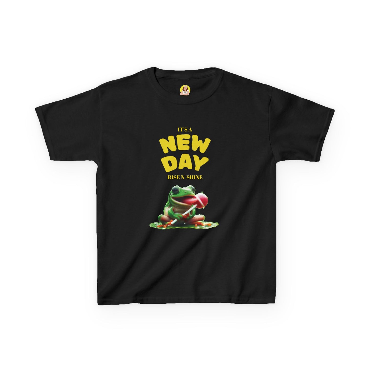 Inspirational Kids Tee, Fun Children’s T-Shirt, Positive Vibes Apparel, Motivational Kidswear, Gift for Teens, New Day Design