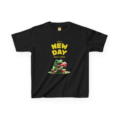 Inspirational Kids Tee, Fun Children’s T-Shirt, Positive Vibes Apparel, Motivational Kidswear, Gift for Teens, New Day Design