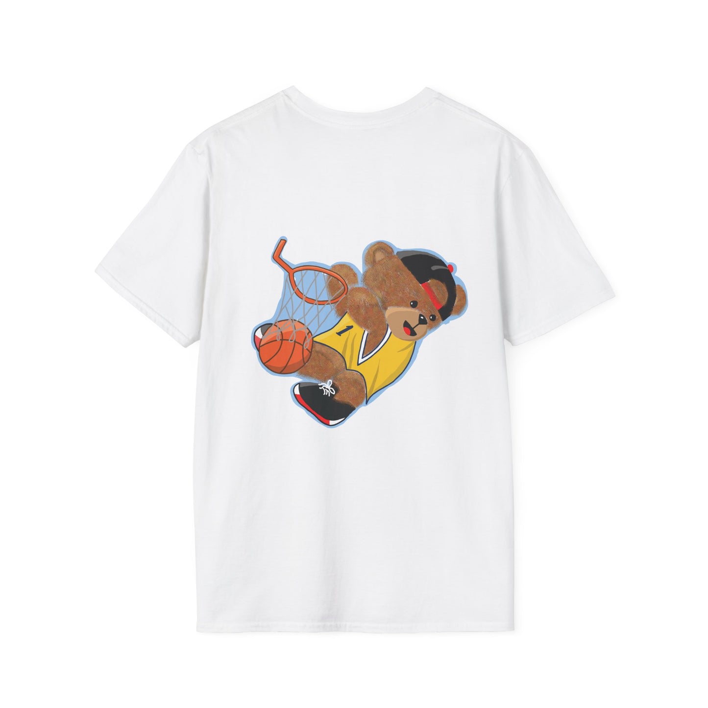 Basketball Teddy Bear T-Shirt, Cute Unisex Tee, Sporty Gift Idea, Fun Playful Apparel, Birthday, Holiday, Casual Wear