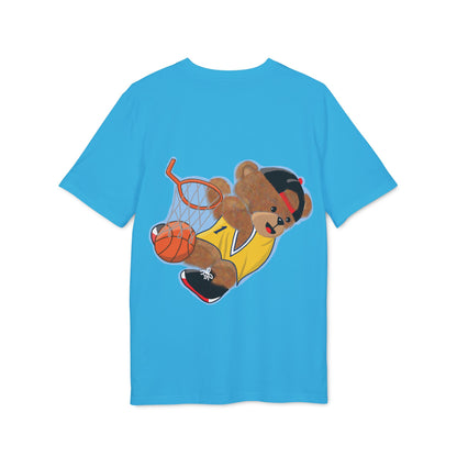 Unisex Basketball Bear Graphic T-shirt, Fun Sports Tee, Perfect for Kids & Teens, Gift for Sports Lovers, Cute Casual Wear