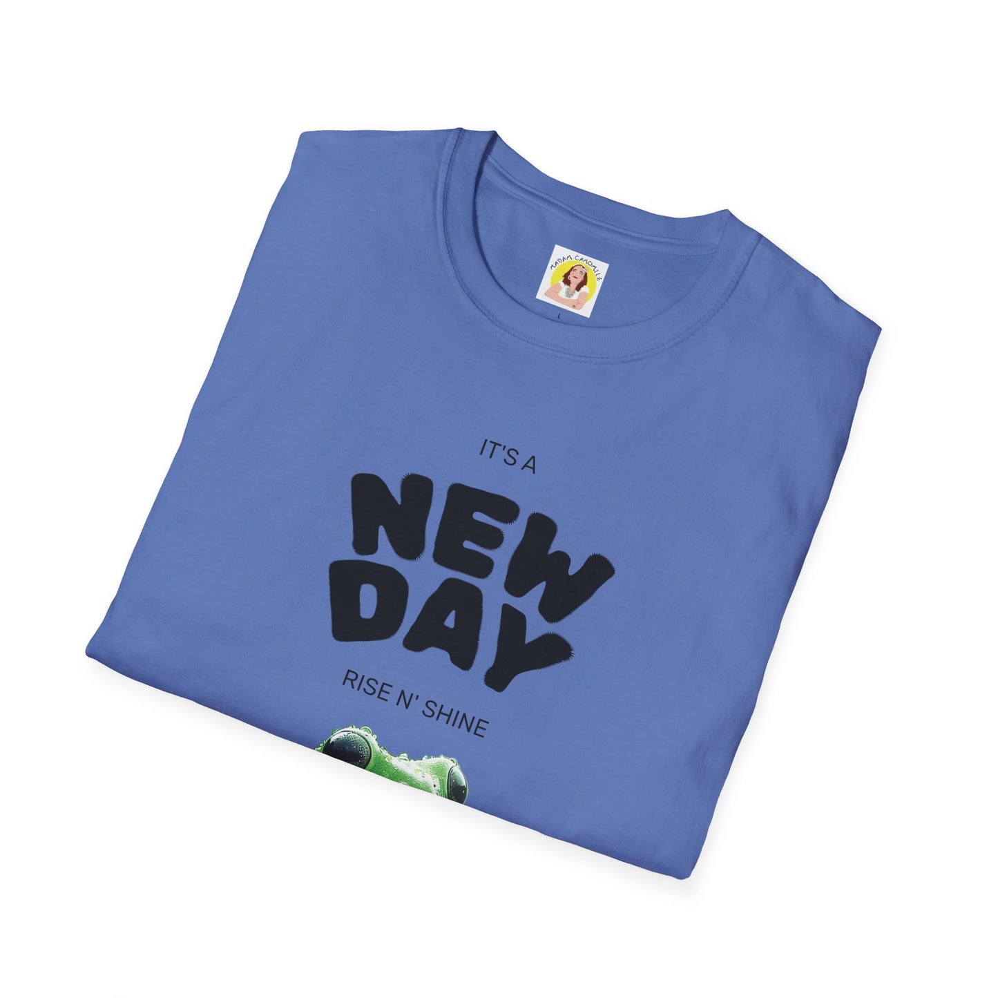 Unisex Frog Graphic T-Shirt - 'It's a New Day, Rise N' Shine'
