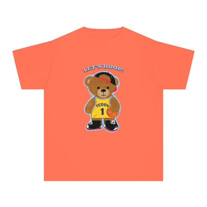 Youth Tee - Basketball Teddy Bear Design