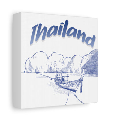 Thailand Matte Canvas Wall Art, Coastal Decor, Travel Wall Art, Home Decoration, Gift for Travelers, Ocean Themed Art