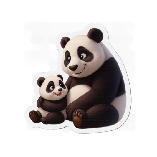 Cute Panda Family Die-Cut Magnets | Adorable Home Décor, Gift for Animal Lovers, Fun Fridge Magnet, Cute Gift Idea, Kids Room Décor