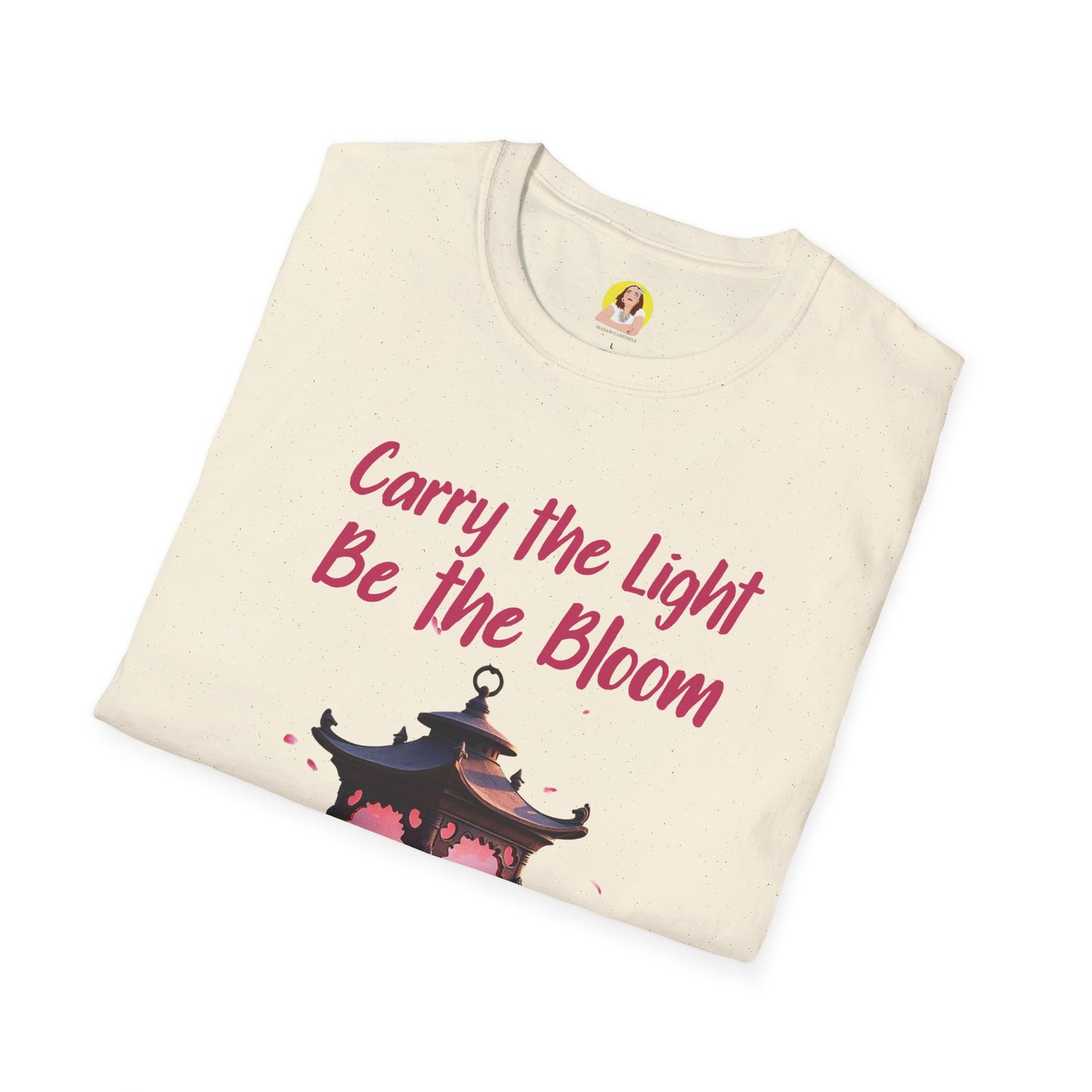 Inspirational Graphic T-Shirt - "Carry the Light, Be the Bloom" - Motivational Apparel for Everyday Wear, Gift for Friends, Self-Care [...]