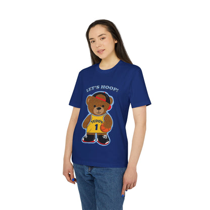 Unisex Basketball Bear Graphic T-shirt, Fun Sports Tee, Perfect for Kids & Teens, Gift for Sports Lovers, Cute Casual Wear