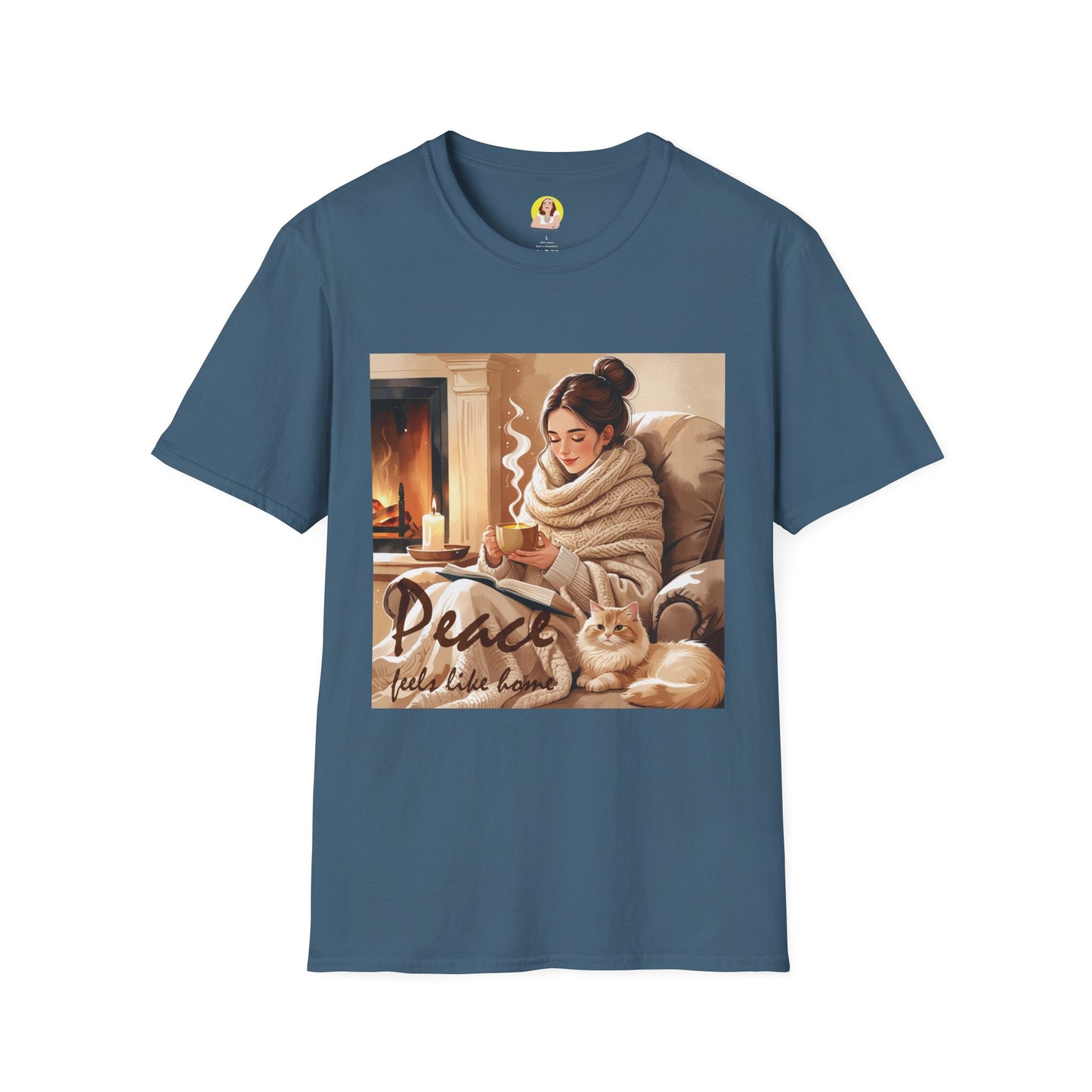 Cozy Peace Unisex T-Shirt - Perfect Gift for Winter, Relaxation, Self-Care Days, Home Decor Lovers, Cozy Vibes