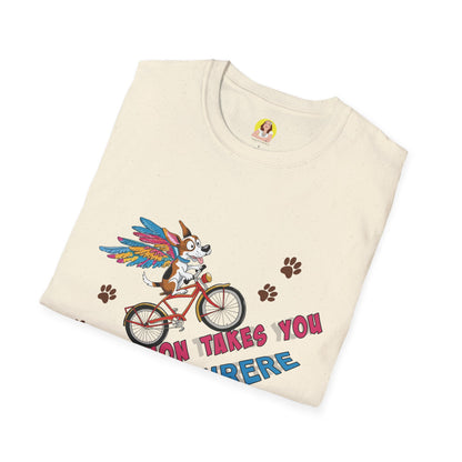 Imagination Adventure T-Shirt | Unique Graphic Tee | Gift for Dreamers, Creative Minds, Art Lovers, Bike Enthusiasts
