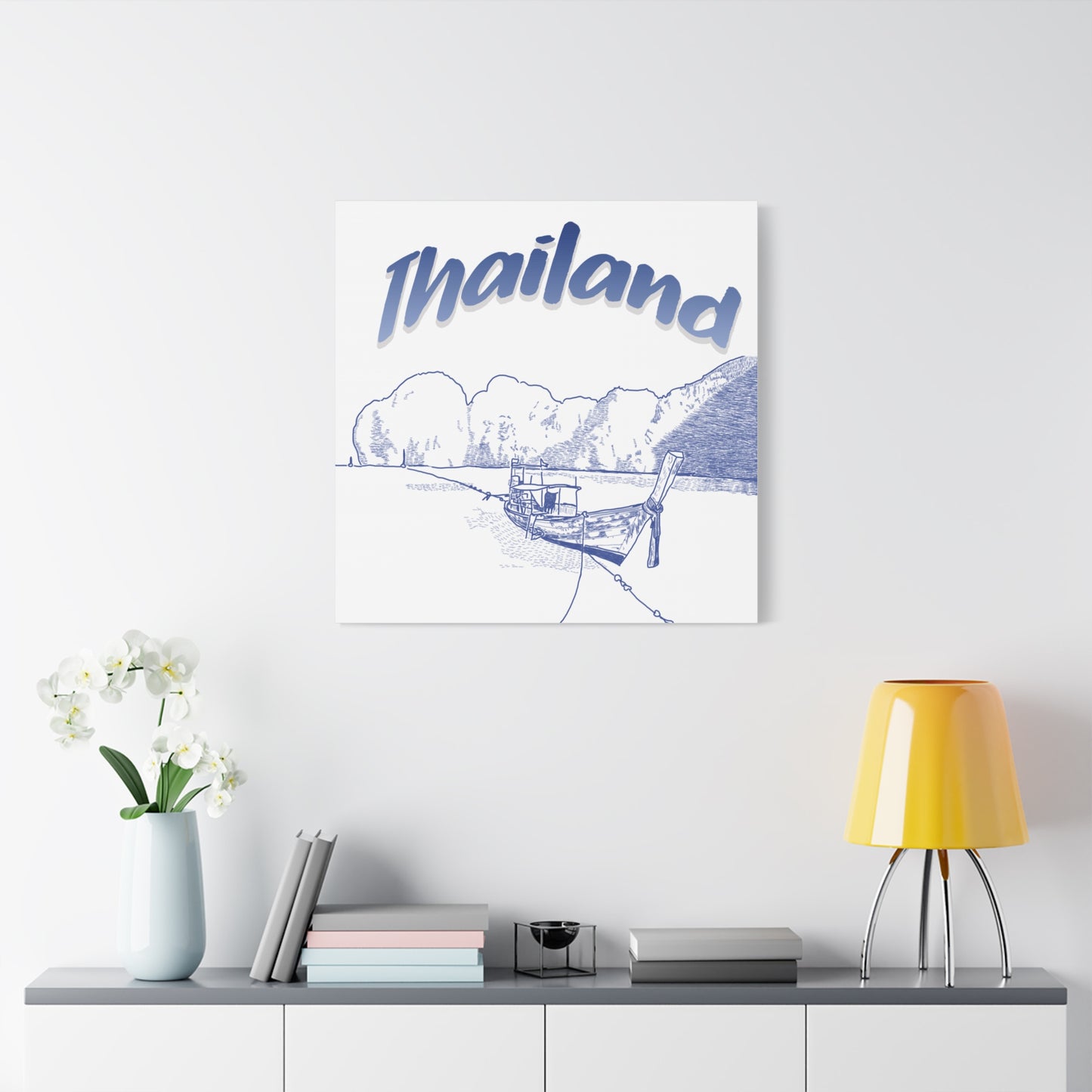 Thailand Matte Canvas Wall Art, Coastal Decor, Travel Wall Art, Home Decoration, Gift for Travelers, Ocean Themed Art