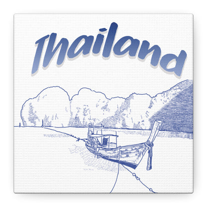 Thailand Matte Canvas Wall Art, Coastal Decor, Travel Wall Art, Home Decoration, Gift for Travelers, Ocean Themed Art