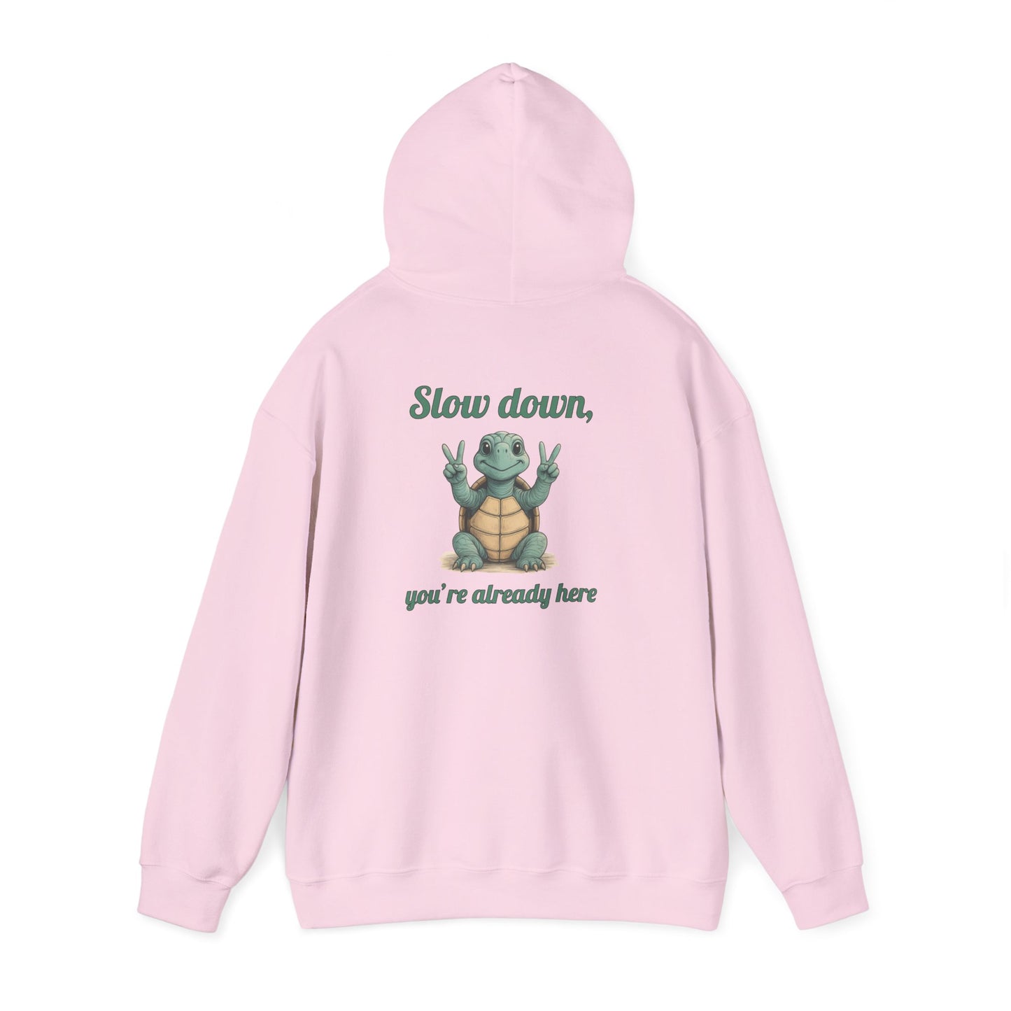 Slow Down Hoodie - Unisex Heavy Blend Sweatshirt, Chill Vibes, Gift for Friends, Cozy Style, Funny Quote Apparel