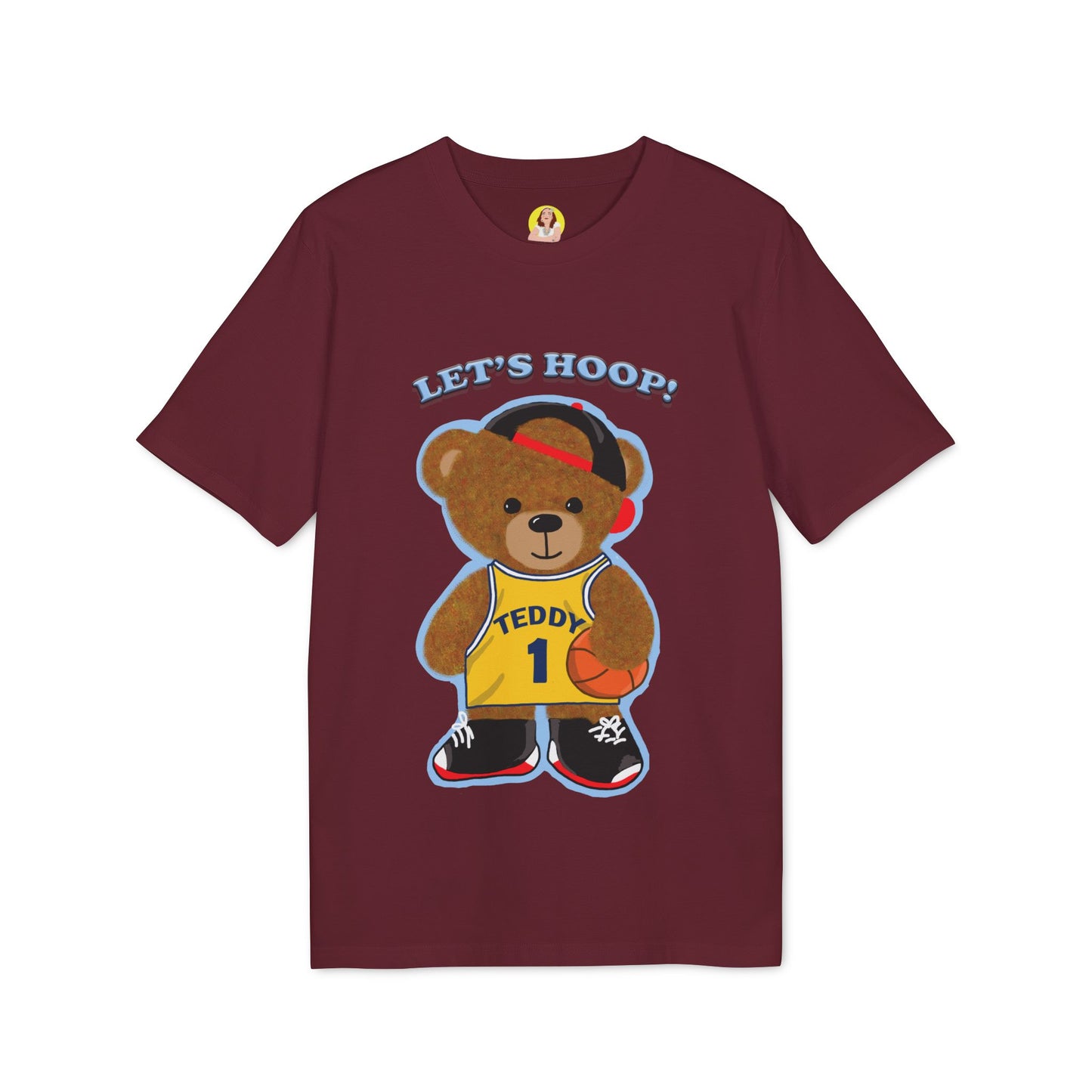 Unisex Basketball Bear Graphic T-shirt, Fun Sports Tee, Perfect for Kids & Teens, Gift for Sports Lovers, Cute Casual Wear
