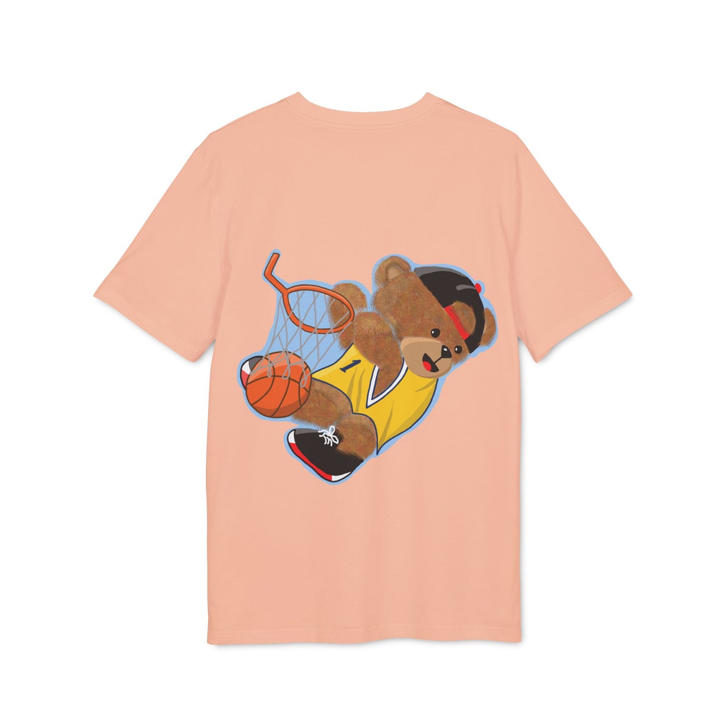 Unisex Basketball Bear Graphic T-shirt, Fun Sports Tee, Perfect for Kids & Teens, Gift for Sports Lovers, Cute Casual Wear