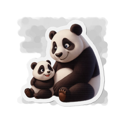 Cute Panda Family Die-Cut Magnets | Adorable Home Décor, Gift for Animal Lovers, Fun Fridge Magnet, Cute Gift Idea, Kids Room Décor