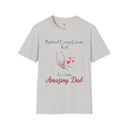 Amazing Dad Unisex Softstyle T-Shirt - Perfect for Father’s Day, Birthday Gift, Casual Wear, Family Gatherings, Gift for Dads