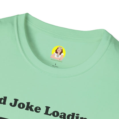 Dad Joke Loading Unisex Softstyle T-Shirt, Funny Gift for Dads, Father's Day Tee, Humor Apparel, Casual Wear