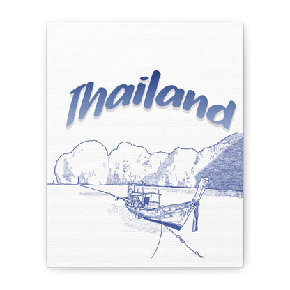 Thailand Matte Canvas Wall Art, Coastal Decor, Travel Wall Art, Home Decoration, Gift for Travelers, Ocean Themed Art