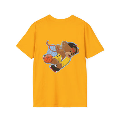 Basketball Teddy Bear T-Shirt, Cute Unisex Tee, Sporty Gift Idea, Fun Playful Apparel, Birthday, Holiday, Casual Wear